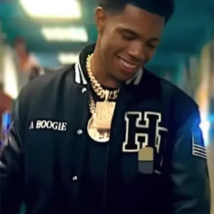 A Boogie Wit Da Hoodie Look Back at It Black Leather Jacket