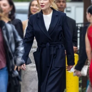 A Family Affair 2024 Nicole Kidman Blue Coat