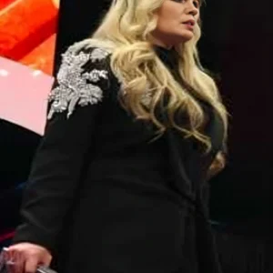 AEW Dynamite Shayna Wayne Black Embellished Blazer