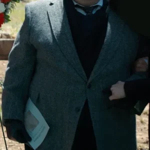 Aaron Munoz Stranger Things Grey Wool Coat