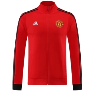 Adidas European Manchester United Training Red Jacket