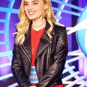 American Housewife Meg Donnelly Black Biker Leather Jacket