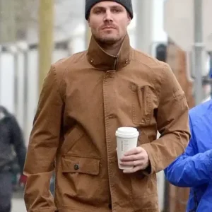 Arrow Oliver Queen Leather Brown Jacket