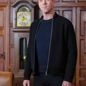 Billions S05 Damian Lewis Black Fleece Jacket