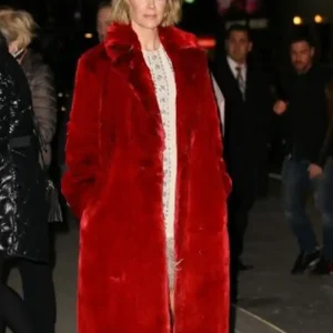 Bird Box Challenge Jessica Long Red Velvet Coat