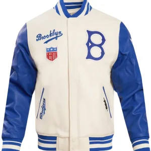 Brooklyn Dodgers Retro Classic Rib Wool Varsity Jacket