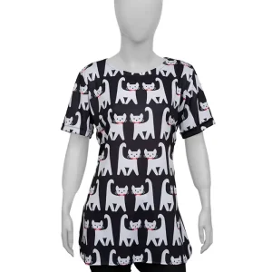 Call Me Kat S03 Mayim Bialik Cat Print Fleece Top