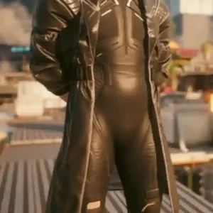 Cyberpunk Black Trench Coat