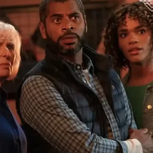 Doctor Who S14 Karl Collins Black Puffer Vest