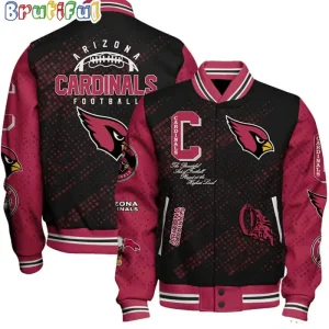 Ellis Arizona Cardinals All Over Print Baseball Varsity Jacket
