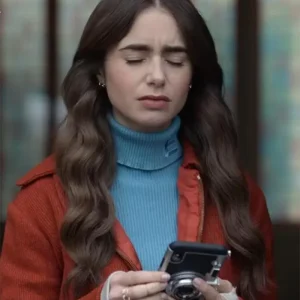 Emily In Paris Emily Cooper Brown Cotton Jacket