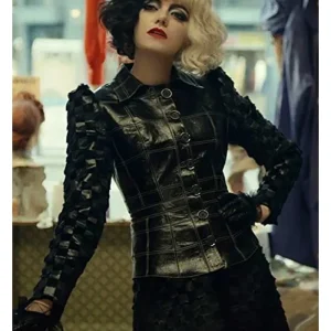 Emma Stone Cruella 2021 Black Jacket