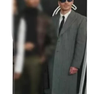 Etalk 2025 Michael Fassbender Grey Coat
