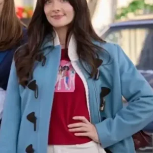 Eva Bourne A ’90s Christmas 2024 Blue Jacket