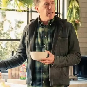 Family Switch 2023 Ed Helms Grey Cotton Jacket