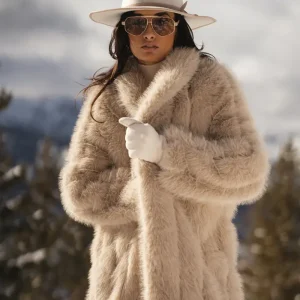 Sherpa Fur Beige Coat