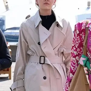 Geek Girl 2024 Emily Carey Trench Cotton Coat