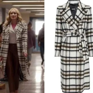 Ginny And Georgia Georgia Miller Black & White Plaid Coat