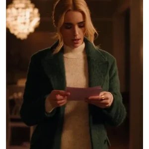 Ginny and Georgia Miller Double Breasted Green Wool Coat