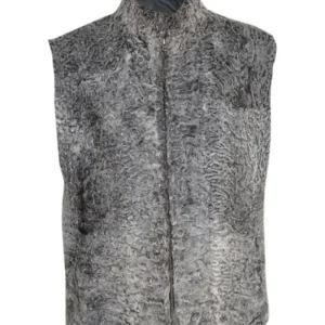 Handmade Persian Lamb Karakul Astrakhan Fur Waistcoat