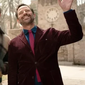 I Don’t Understand You 2025 Nick Kroll Maroon Corduroy Blazer