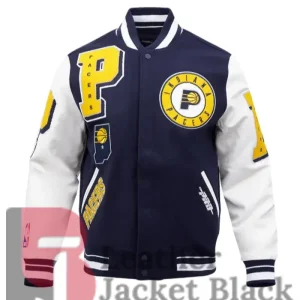 Indiana Pacers NBA Mashup Wool Varsity Jacket