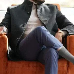 Jag Bhullar Big Sky Black Long Wool Coat