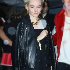 Julia Garner Black Leather Jacket