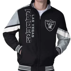 Las Vegas Raiders Strong Arm Full-Zip Black Jacket