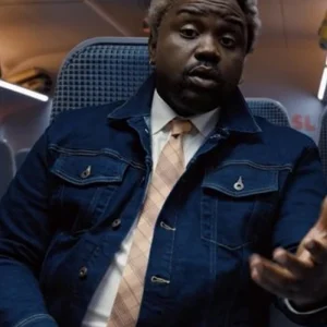 Bullet Train Lemon Denim Navy Blue Jacket