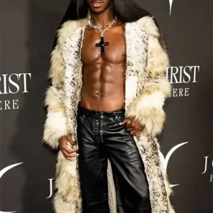 Lil Nas X 2024 J Christ Premiere Fur Coat