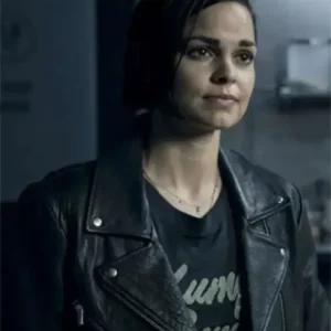 S.W.A.T. S05 Lina Esco Moto Black Biker Leather Jacket