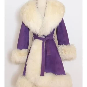 Penny Lane Almost Famous Suede Purple Coat