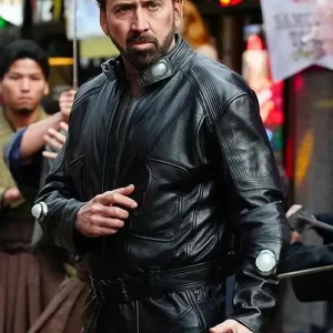 Prisoners of the Ghostland Nicolas Cage Black Leather Jacket