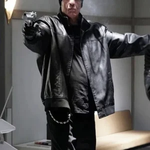 Prisoners of the Ghostland Psycho Black Leather Bomber Jacket