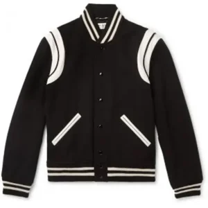 Ragnarok Herman Tommeraas Black Wool Bomber Jacket