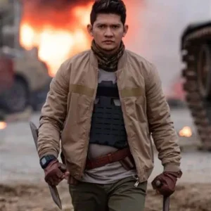 The Expendables 4 Iko Uwais Brown Bomber Jacket