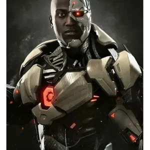 Video Game Injustice 2 Cyborg Leather Costume Jacket