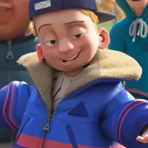 Ron’s Gone Wrong Ricardo Hurtado Purple Puffer Jacket