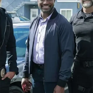 S.W.A.T. S06 Taye Diggs Blue Bomber Jacket