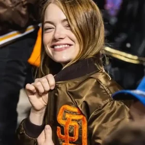 San Diego Emma Stone Padres Varsity Jacket