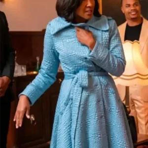 She The People 2025 Terri J. Vaughn Alligator Emboss Coat