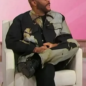 Sherri Tyler Perry Black Printed Jacket