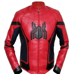Spider Man Homecoming Red Leather Jacket