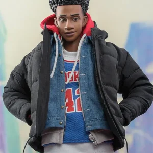 Spider-Man Miles Morales Puffer Hooded Spider Jacket