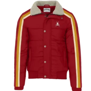 Stegaro Red Puffer Jacket