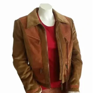 Superman and Lois Lana Lang Corduroy Sherpa Brown Jacket