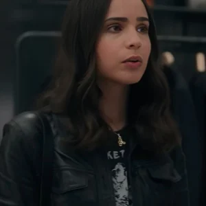 The Life List 2025 Sofia Carson Leather Black Jacket