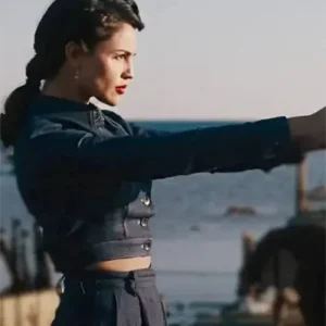 The Ministry of Ungentlemanly Warfare Eiza González Cropped Jacket