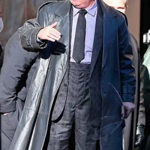 The Penguin The Batman Black Leather Coat